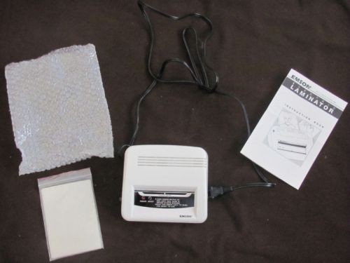 EMSON LAMINATOR WITH SLEEVE POUCHES AND INSTRUCTIONS