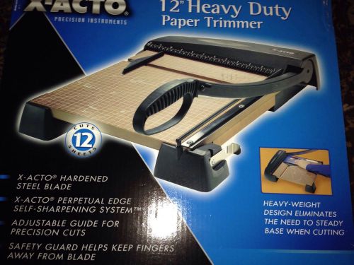 New In Box X-acto Heavy Duty Wood Trimmer  Scrapbooking Paper Cutter