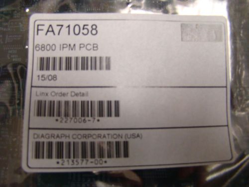 NEW Diagraph FA71058 LINX 6800 DP IPM Printer PCB Circuit Board D214858