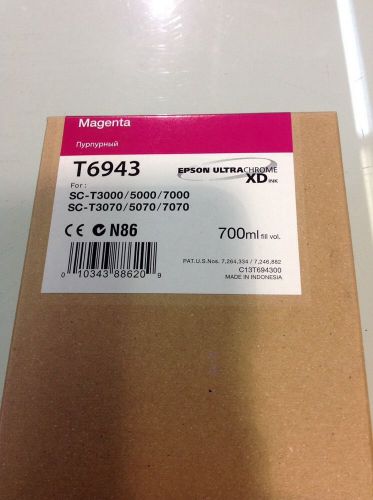 Epson T6943 Original Magenta Cartridge-700ml 12/2015 New -Upb1