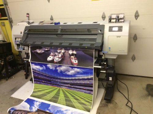 HP L25500 Latex Banner Sign Poster Printer &amp; Rip in NY area COMPLETE SYSTEM