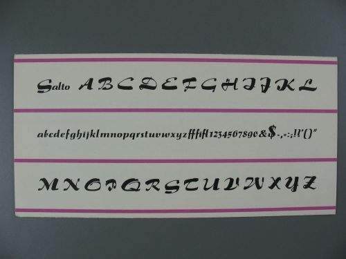 Type Specimen of Salto, Virtuosa I &amp; Virtuosa II, D. Stempel