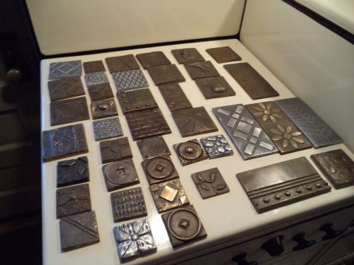 Vintage Printer&#039;s Plate Collection 41 Plates