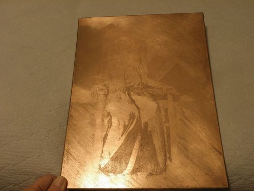 Copper printers plate