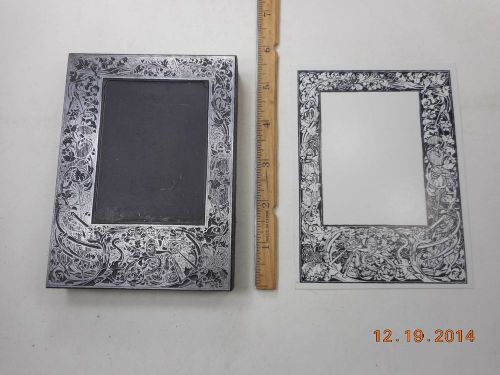 Letterpress Printing Printers Block, Large, Awesome Frame w Fantasy Musicians