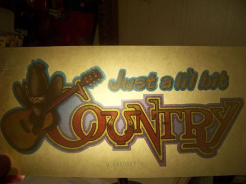 &#034;Country&#034;  Transfer (Iron-on heat transfer only)