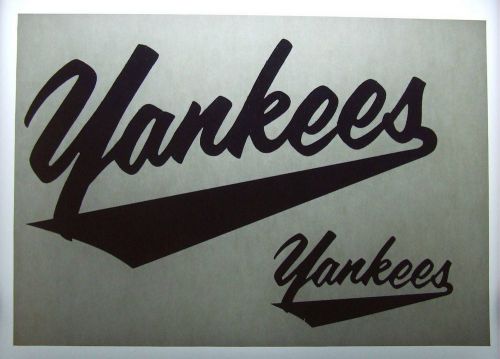 Lot of 11 Vintage 1970&#039;s Navy T-Shirt Heat Transfers New York Yankees Baseball