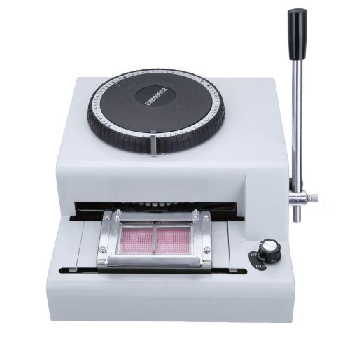 72-character manual pvc card embosser credit id vip embossing machine 72 letter for sale