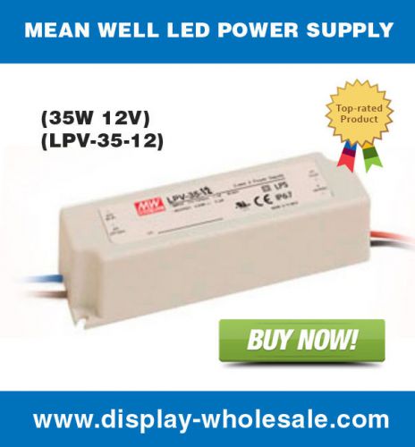Mean Well LED Power Supply (35W 12V) (HLG-35H-12)