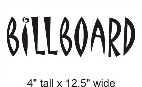 Billboard Logo Wall Art Decal Vinyl Sticker Mural Decor - FA351