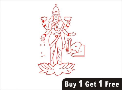 2X &#034;Laxmi Maa&#034; Om Aum Car Vinyl Decal Art Sticker Graphics CAF Gift - 486 B