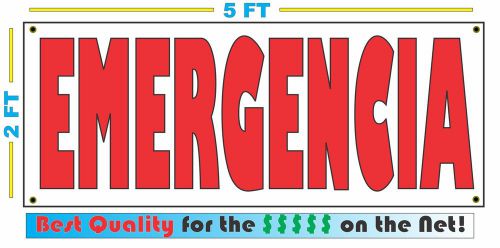 Full Color EMERGENCIA Banner Sign NEW Larger Size Best Price for The $$$$$