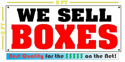 WE SELL BOXES Banner Sign for STORAGE Mail Post Computer SHOP convience store