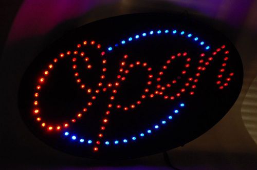 LED OPEN SIGN , NEW WITH POWER SUPPLY