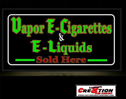 LED Light box Sign - 20&#034;x36&#034;- Vapor E Cigs &amp; e Liquid  window sign - Tobacco