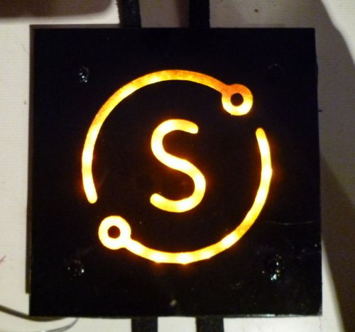 New SIDECAR 5x5 LED Custom made Ride Share Sign -battery operated - visor mount
