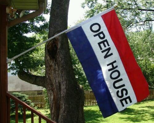 Open House Flag 3&#039; X 5&#039;  Banner- Outdoor/ Indoor
