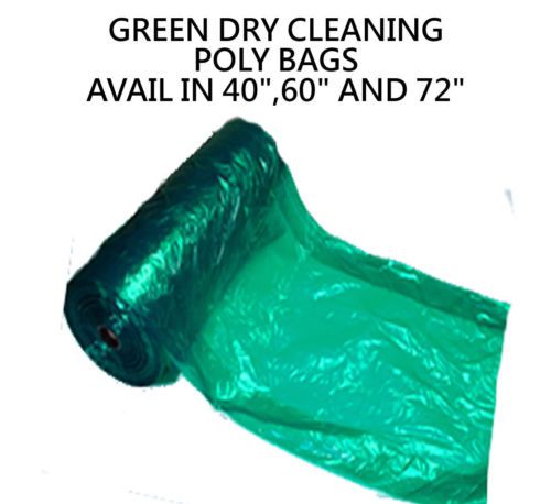 Dry Cleaning Poly Garment Bags 40&#034; GREEN- 440 bags/roll &#034;Great Quality Plastic &#034;