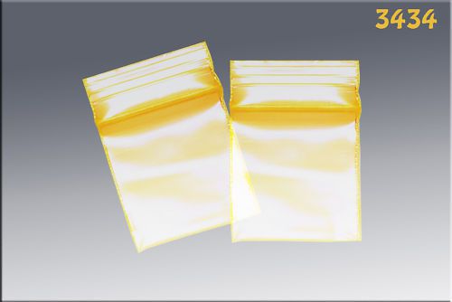 ZipLock baggies .34 x .34 (1000/pack) by Apple - Yellow