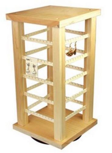 Wood Earring Jewelry Display, Holds 100 Pr, 7&#034;x15&#034;H