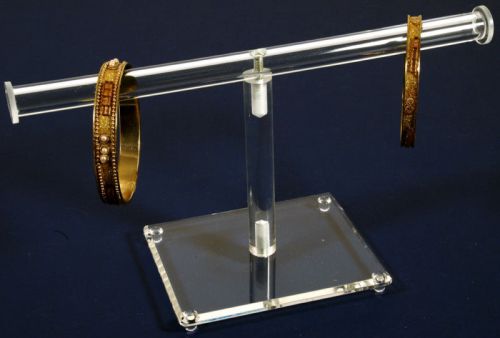 Clear Acrylic T-Bar Display For Bracelets &amp; Necklace