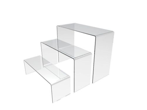 Acrylic Plexiglass Clear Riser Set of Threee 13804