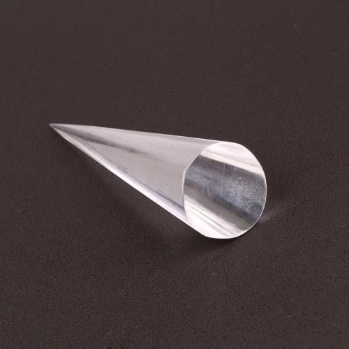 Acrylic rings jewelry display triangular cone stand holder transparent clear for sale