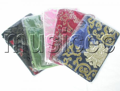 wholesale 5pcs Mixed colors Jewelry silk bags handbag pouches T118A08