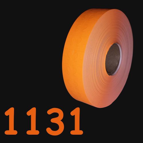 20,000 LABELS FOR THE MONARCH 1131 1 SLEEVE &#034;FL. ORANGE&#034;