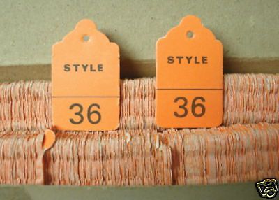 (1,000) 1 3/4&#034; x 1 1/8&#034; ~ # 5 Merchandise Tags~ Size 36