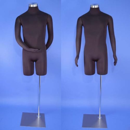 Brand new black male mannequin dress form with flexible arms m01-sb for sale
