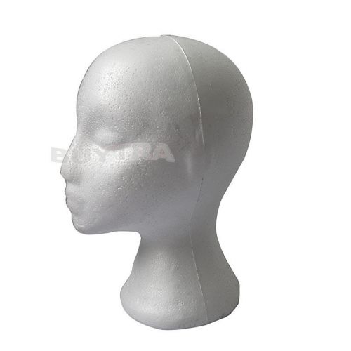Elegant Foam Female Mannequins Display Head Stand Model Dummy Wig Glasses Hat