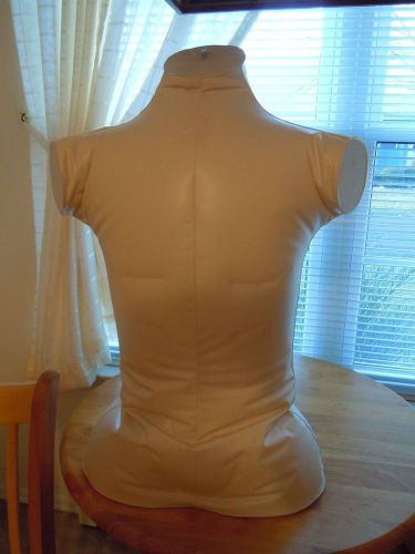 Inflatable Extra Large Ivory Color Male Torso Mannequin Excellent Used Condition