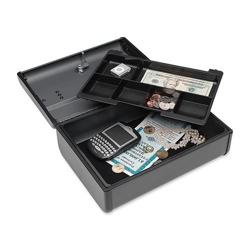 Security Case, Premier, 11-5/8w x 4-1/8h x 8-1/2h, Charcoal Gray. Sold as Each