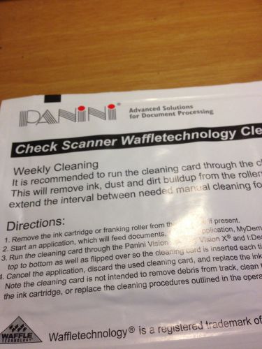 Lot of 537 panini waffle technolgy check scanner cleaner cards