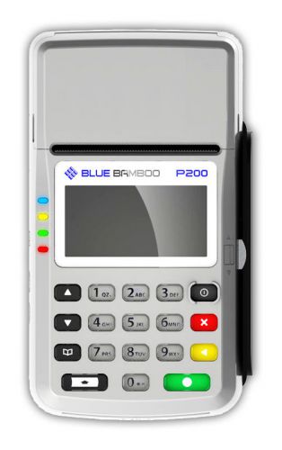 Blue bamboo p200 emv credit card processing terminal for sale