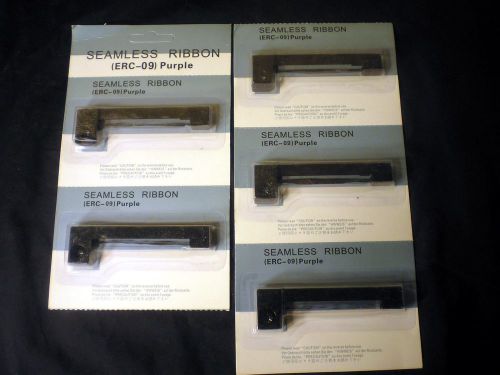 5 Printer Ribbon ERC-09 For Epson M 164 180 181 182 183 185 190 190G 192G NEW