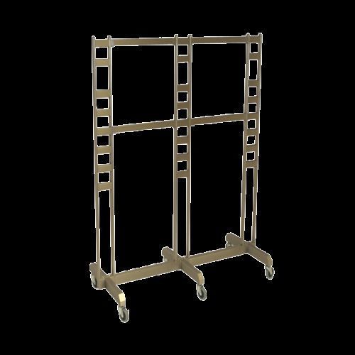 Satin Tower Ladder Display System with Caster and 2 pcs of  6&#034; Upper Face out
