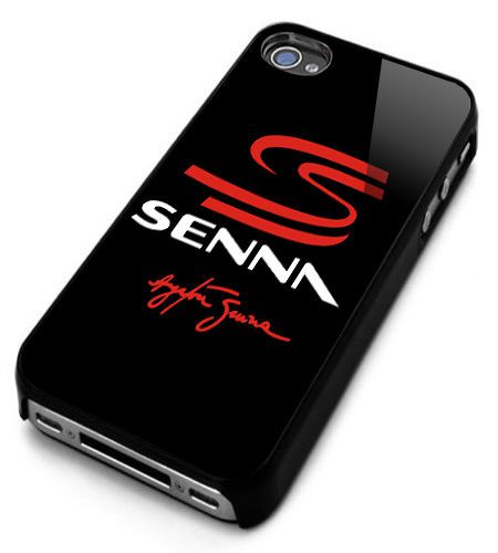 Ayrton Senna Logo For iPhone 4/4s/5/5s/5c/6 Black Hard Case