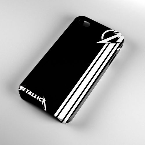 Metalica Rock Band Music Logo on 3D iPhone 4/4s/5/5s/5C/6 Case Cover Kj445