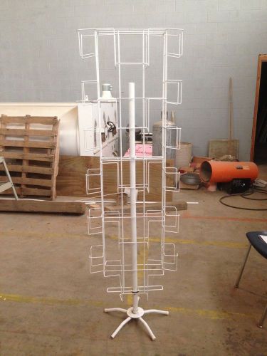 Five Tier White Wire Display Stand for Posters