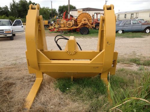 Hydraulic loader / telehandler top clamp log grapple attachment pin on es122-6 for sale