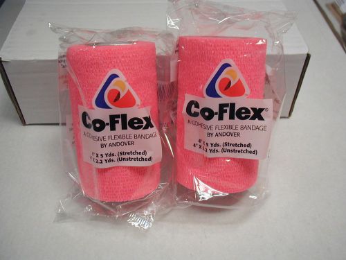 Co-Flex Bandages  - 4 inch X 5 yards - ( 2 )  Pink