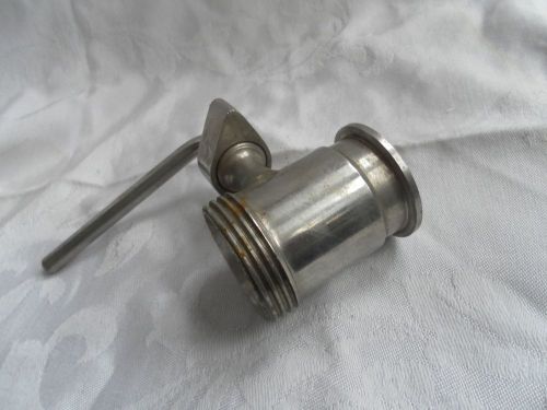 RARE MILK BULK TANK 1 1/2&#034;  VALVE STAINLESS STEEL