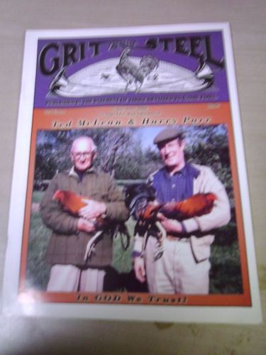 GRIT AND STEEL Gamecock Gamefowl Magazine - Out Of Print - RARE! Sept. 2008