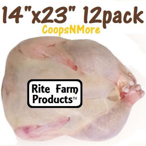 12 pk of 14&#034;x23&#034; turkey shrink bags poultry food processing saver heat freezer for sale