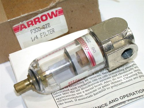 New arrow air filter 1/4&#034; npt f300-02 for sale
