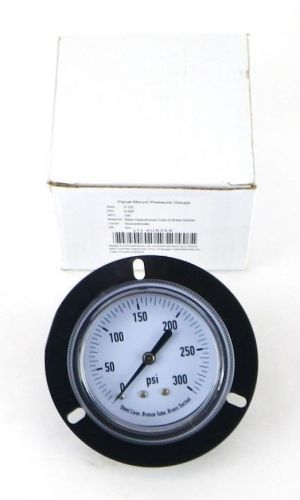 Import 4ua35 300 psi 1/8&#034; npt 2-1/2&#034; diameter panel mount pressure gauge 1i for sale