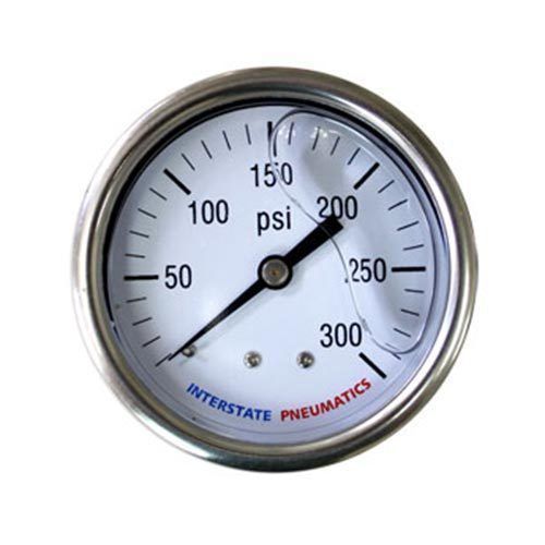 300 psi 2-1/2&#039; dial 1/4&#039; npt rear mount oil filled pressure gauge - g7122-300 for sale