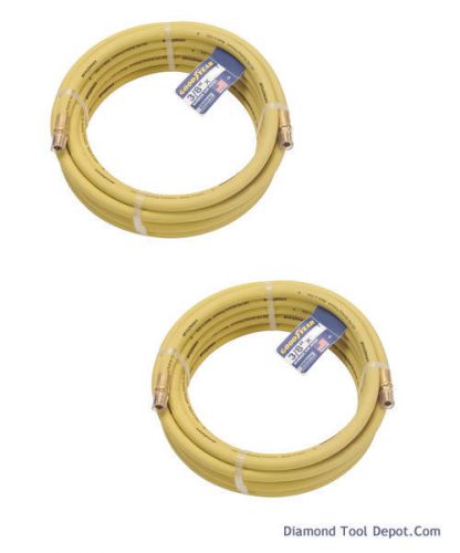 2pc  new goodyear 25 foot air  hose 3/8&#034; rubber for sale